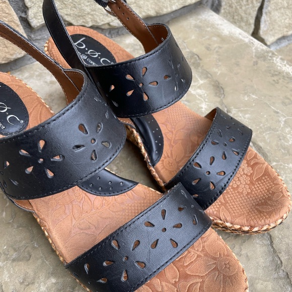 BOC Born black strap wedge heels - Picture 4 of 9